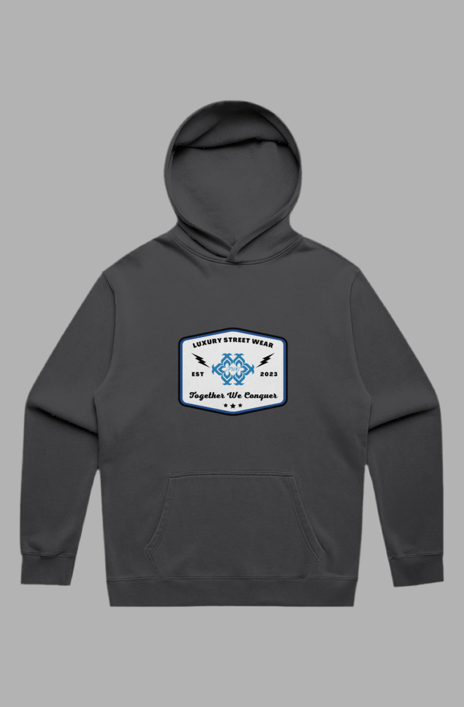 Badged Relax Faded Hoodie